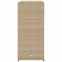 Beige PE rattan garden storage cabinet 105x55x113 cm by , Outdoor storage boxes - Ref: Foro24-365566, Price: 219,30 €, Discou...