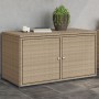 Beige PE rattan garden storage cabinet 110x55x60.5 cm by , Outdoor storage boxes - Ref: Foro24-365570, Price: 164,98 €, Disco...