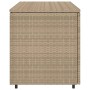 Beige PE rattan garden storage cabinet 110x55x60.5 cm by , Outdoor storage boxes - Ref: Foro24-365570, Price: 164,98 €, Disco...