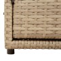 Beige PE rattan garden storage cabinet 110x55x60.5 cm by , Outdoor storage boxes - Ref: Foro24-365570, Price: 164,98 €, Disco...