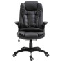 Silla de oficina de cuero sintético negra de vidaXL, Sillas de oficina - Ref: Foro24-20231, Precio: 248,56 €, Descuento: %