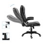 Silla de oficina de cuero sintético negra de vidaXL, Sillas de oficina - Ref: Foro24-20231, Precio: 248,56 €, Descuento: %