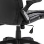 Silla de oficina de cuero sintético negra de vidaXL, Sillas de oficina - Ref: Foro24-20231, Precio: 248,56 €, Descuento: %