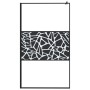 Frosted glass shower screen with black stone design 115x195 cm by , Shower walls and screens - Ref: Foro24-151883, Price: 209...