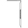 Frosted glass shower screen with black stone design 100x195 cm by , Shower walls and screens - Ref: Foro24-151882, Price: 193...