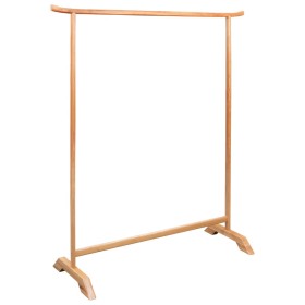 Solid oak wood clothing rack 125x150 cm by , Dresser Organizers and Bar Hangers - Ref: Foro24-247046, Price: 74,99 €, Discoun...