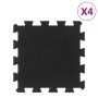 Rubber floor tiles 4 units black 16 mm 30x30 cm by , Gym equipment mats - Ref: Foro24-155669, Price: 17,57 €, Discount: %