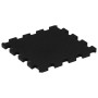 Rubber floor tiles 4 units black 16 mm 30x30 cm by , Gym equipment mats - Ref: Foro24-155669, Price: 17,57 €, Discount: %