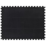 Black rubber floor tile 12 mm 90x120 cm by , Gym equipment mats - Ref: Foro24-155672, Price: 41,10 €, Discount: %