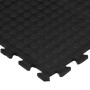 Black rubber floor tile 12 mm 90x120 cm by , Gym equipment mats - Ref: Foro24-155672, Price: 41,10 €, Discount: %