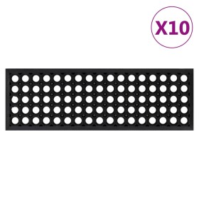 Rubber stair mats 10 pcs rubber 25x75 cm by , Stair mats - Ref: Foro24-155631, Price: 64,06 €, Discount: %