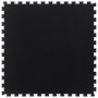 Black rubber floor tile 12 mm 100x100 cm by , Gym equipment mats - Ref: Foro24-155673, Price: 49,97 €, Discount: %