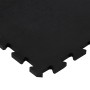 Black rubber floor tile 12 mm 100x100 cm by , Gym equipment mats - Ref: Foro24-155673, Price: 49,97 €, Discount: %