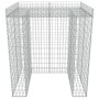 Gabionenwand für Müllcontainer aus Stahl 110x100x130cm von , Halterungen für Abfallbehälter - Ref: Foro24-143608, Preis: 223,...