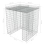 Gabionenwand für Müllcontainer aus Stahl 110x100x130cm von , Halterungen für Abfallbehälter - Ref: Foro24-143608, Preis: 223,...