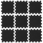 Rubber floor tiles 9 units black 16 mm 30x30 cm by , Gym equipment mats - Ref: Foro24-155670, Price: 34,22 €, Discount: %