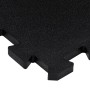 Rubber floor tiles 9 units black 16 mm 30x30 cm by , Gym equipment mats - Ref: Foro24-155670, Price: 34,22 €, Discount: %