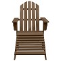 Garden chair with brown wooden ottoman by vidaXL, Garden chairs - Ref: Foro24-45701, Price: 94,22 €, Discount: %