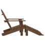 Garden chair with brown wooden ottoman by vidaXL, Garden chairs - Ref: Foro24-45701, Price: 94,22 €, Discount: %