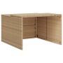 Beige synthetisches Rattan Mähroboter Schuppen 86x90x52/57cm von , Rasenmäherabdeckungen - Ref: Foro24-365407, Preis: 129,69 ...