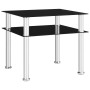 Black tempered glass side table 45x50x45 cm by vidaXL, Side tables - Ref: Foro24-249530, Price: 42,68 €, Discount: %