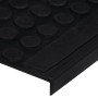 Alfombrillas de escalera de goma 10 uds goma 25x75 cm de , Alfombrillas para escalones - Ref: Foro24-155637, Precio: 51,78 €,...