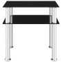 Black tempered glass side table 45x50x45 cm by vidaXL, Side tables - Ref: Foro24-249530, Price: 42,68 €, Discount: %