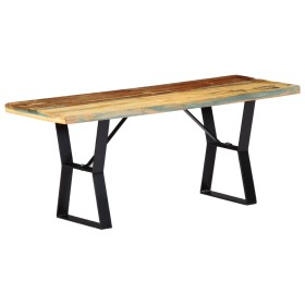 Banco de madera maciza reciclada 110 cm de vidaXL, Bancos de comedor y cocina - Ref: Foro24-247952, Precio: 114,79 €, Descuen...