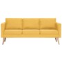 3 seater yellow fabric sofa by vidaXL, Sofas - Ref: Foro24-281362, Price: 364,03 €, Discount: %