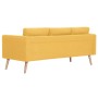 3 seater yellow fabric sofa by vidaXL, Sofas - Ref: Foro24-281362, Price: 364,03 €, Discount: %