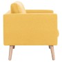 3 seater yellow fabric sofa by vidaXL, Sofas - Ref: Foro24-281362, Price: 364,03 €, Discount: %