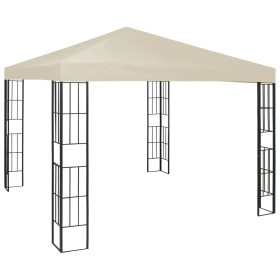 Cream-colored gazebo 3x3 meters by , Tents and gazebos - Ref: Foro24-47981, Price: 251,99 €, Discount: %