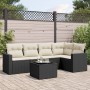 6-teiliges Gartenmöbel-Set und Kissen Kunstrattan schwarz von , Modulare Sofas für den Außenbereich - Ref: Foro24-3251273, Pr...