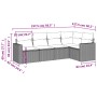 Gartensofa-Set mit Kissen, 5-teilig, beiges synthetisches Rattan von , Gartensets - Ref: Foro24-3218918, Preis: 454,96 €, Rab...