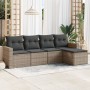 Garden sofa set with cushions 5 pieces gray synthetic rattan by , Garden sets - Ref: Foro24-3218880, Price: 311,83 €, Discoun...