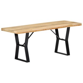 Banco de madera maciza de mango 110 cm de vidaXL, Bancos de comedor y cocina - Ref: Foro24-247951, Precio: 130,99 €, Descuent...