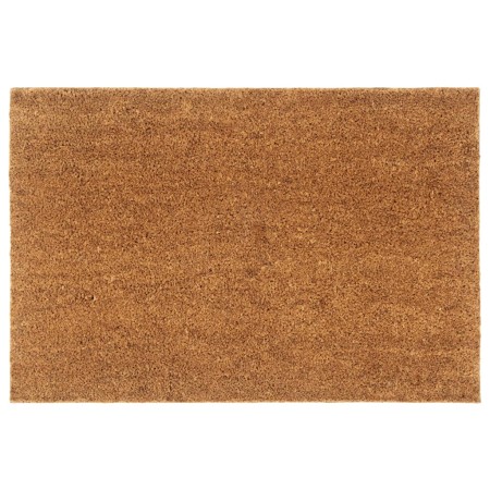 Felpudo semicircular de fibra de coco natural 60x90 cm de , Felpudos - Ref: Foro24-155602, Precio: 38,61 €, Descuento: %