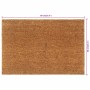 Felpudo semicircular de fibra de coco natural 60x90 cm de , Felpudos - Ref: Foro24-155602, Precio: 38,61 €, Descuento: %