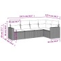 Gartensofa-Set mit Kissen, 5-teilig, beiges synthetisches Rattan von , Modulare Sofas für den Außenbereich - Ref: Foro24-3251...