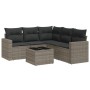 6-piece garden furniture set and gray synthetic rattan cushions by , Garden sets - Ref: Foro24-3218950, Price: 409,06 €, Disc...