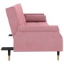 Sofá cama con cojines terciopelo rosa de , Sofás - Ref: Foro24-351860, Precio: 277,15 €, Descuento: %