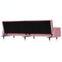 Sofá cama con cojines terciopelo rosa de , Sofás - Ref: Foro24-351860, Precio: 277,15 €, Descuento: %