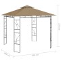 Taupe gray gazebo 3x3x2.7 m 160 g/m² by , Tents and gazebos - Ref: Foro24-313913, Price: 184,83 €, Discount: %