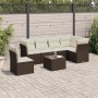 7-teiliges Garten-Essset und schwarze Kissen aus synthetischem Rattan von , Gartensets - Ref: Foro24-3217706, Preis: 463,70 €...