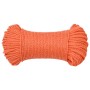 Orange polypropylene work rope 3 mm 50 m by , Ropes and metal cords - Ref: Foro24-152919, Price: 12,18 €, Discount: %