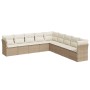 9-teiliges Gartensofa-Set mit beigen synthetischen Rattankissen von , Gartensets - Ref: Foro24-3217778, Preis: 705,78 €, Raba...