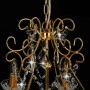 Round golden crystal bead chandelier with 6 x E14 bulbs by vidaXL, Lamps - Ref: Foro24-281603, Price: 113,59 €, Discount: %