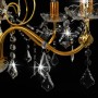 Round golden crystal bead chandelier with 6 x E14 bulbs by vidaXL, Lamps - Ref: Foro24-281603, Price: 113,59 €, Discount: %