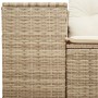 2-seater garden sofa with cushions, beige synthetic rattan by , Outdoor sofas - Ref: Foro24-366081, Price: 236,93 €, Discount: %