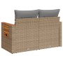 2-Sitzer-Gartensofa mit Kissen, beiges synthetisches Rattan von , Outdoor-Sofas - Ref: Foro24-366110, Preis: 199,37 €, Rabatt: %